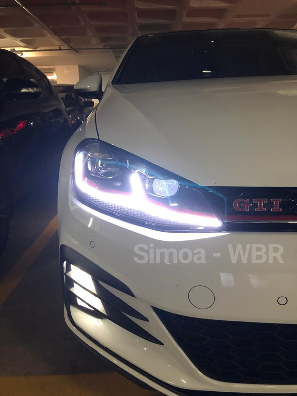 Detalhe do DRL em arco no V1SS