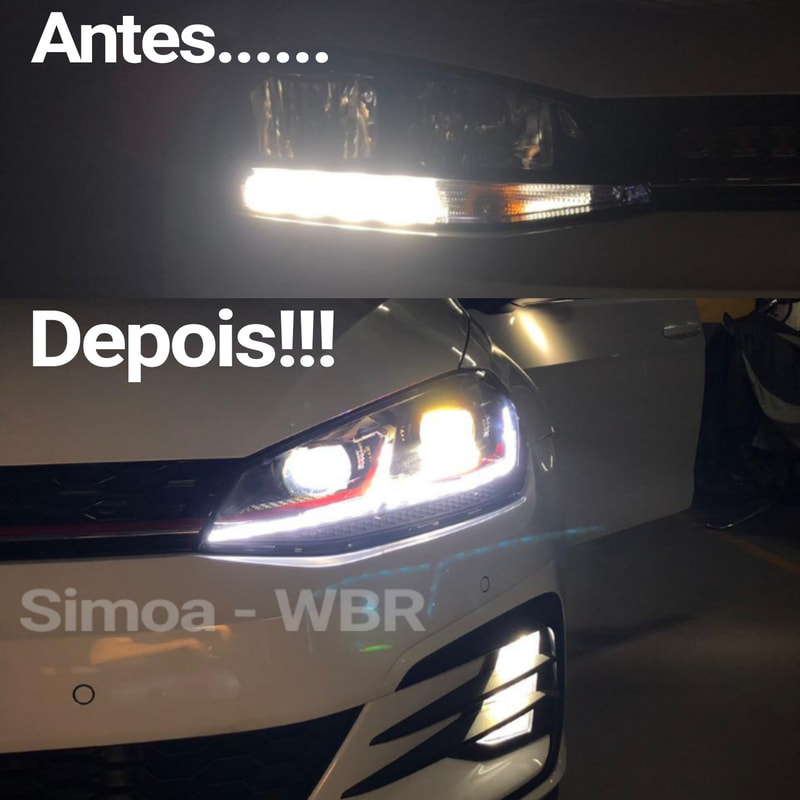 Farol V1SS em close-up