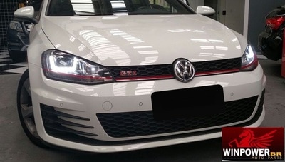 Close-up da lente do farol V1SS