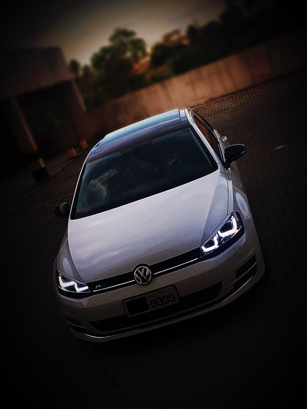 Close-up da lente do farol V1SS